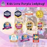 Purple Ladybug Hair Chalk 12 Vibrant Colors Glitter Tattoos Kids Girls Gift view 10