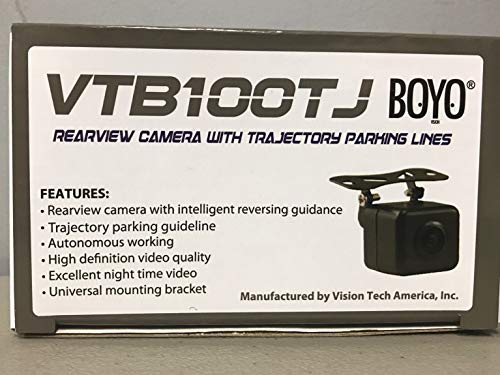 BOYO VTB100TJ Rear View Camera with Trajectory Parking Lines
