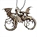 8pcs Cute Dragon Vintage Bronze Tone Alloy Charms Findings