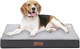 Jaspuriea Medium Orthopedic Dog Bed 75x50x9cm Removable Waterproof Cover Grey