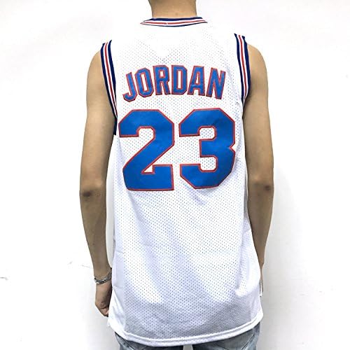 New Style Jersey by Embroidered 23# Jordan Jerseys Mens Space Jam White S
