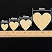 Outus 160 Pieces Christmas Blank Wood Heart Embellishments Wood Heart Slices for Wedding, Valentine, DIY, Arts, Crafts, Card Making