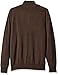 Tricot St. Raphael Men's Cotton Blended Herringbone Quarter Zip Sweeater with Faux Suede