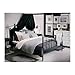Ikea 002.299.98 Nyponros duvet cover and pillowcases, full/queen, gray