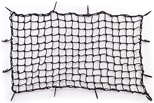 Rocket Straps Bungee Cord Cargo Net | 22"x38" Roof Rack Net | Trunk Organizer Net Mesh is Heavy Duty 5mm Thick 2"x2" | No Gaps Securing Cargo Nets to Rooftop Carrier, Roof Rack, Cargo Hitch, SUV - Thumbnail 7