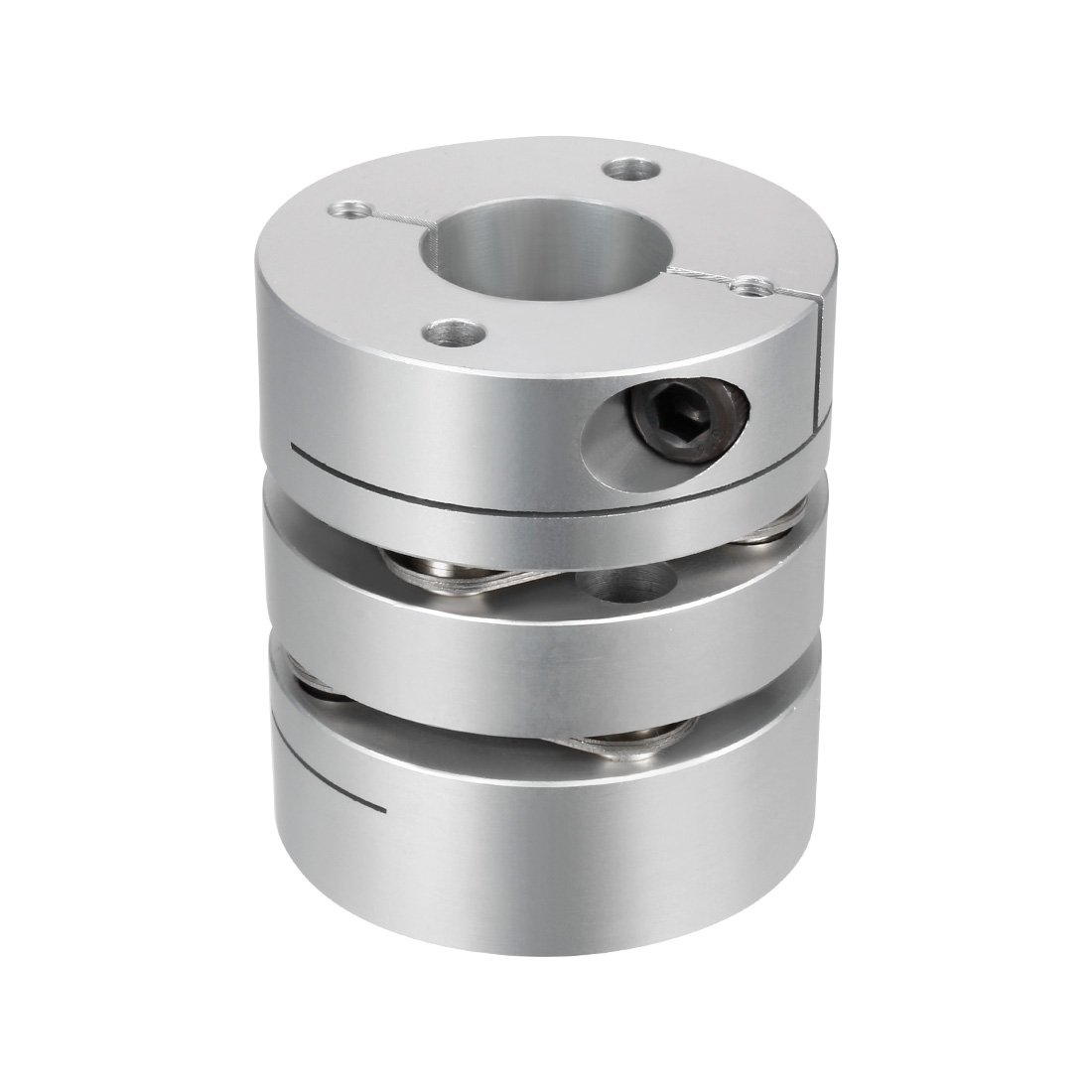 sourcingmap 16mmx19mm Clamp Tight Motor Shaft 2 Diaphragm Coupling Coupler