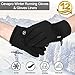Cevapro Running Gloves Touch Screen Gloves Lightweight Winter Gloves Men Women (Black, M)