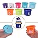 16Pcs Bath Toys for Toddlers, Flower Waterfall Water Station Garden Squirter Toys, Stacking Cups Watering Can Shower Toy,Fun Bath Time Toys for Kids Girls and Boys Age 1-5