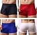 Winday Men's Sexy Underwear G-string Thong Elastic Smooth Bikini Underwear 4 packs,4-pack Mixed Color,XL/US L