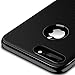 iPhone 7 Plus Case, Willnorn Premium Leather Cellphone Case with Protective TPU Bumper and Build-in Magnetic Car Mount Plate for iPhone 7 Plus (Jet Black)