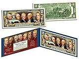 FOUNDING FATHERS OF THE UNITED STATES Colorized Obverse $2 Bill US Legal Tender by Merrick Mint