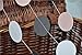 HEARTFEEL 2 Sets of 6.5 Feet Long Circle Dots Paper Garland Hanging Décor White Grey Baby Pink Party Decoration (CC-1)