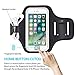 Sports Armband, Universal Outdoor Running Arm Band Workout Cell Phone Bag with Key Holder/Fingerprint Touch for Apple iPhone X/8/7/6S/6 Plus, Samsung Galaxy S8/S7/S6 Edge, Note LG HTC (Black)