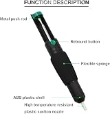 Youmile 2x Solder Sucker Desoldering Pump Vacuum Remover Tool Black 8" w/ view 4