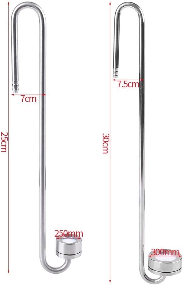 Fdit CO2 Atomizer Stainless Steel Long Straight Tunnel Carbon Dioxide Diffuser Atomiser for Aquarium Plants Marine Fish Tanks (250 mm) - Image 3