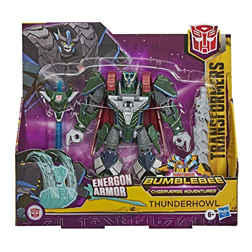 Transformers Bumblebee Cyberverse Adventures Ultra Thunderhowl Actionfigur, Energon Armour, ab 6 Jahren, 17 cm – Bild 4