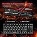 VicTsing Mechanical Keyboard, Gaming Keyboard with Red Switches, Wired Keyboard with Pluggable USB Cable, 87-Key Anti-ghosting, Waterproof Keyboard for Computer, PC and Laptop, Blackthumb 4