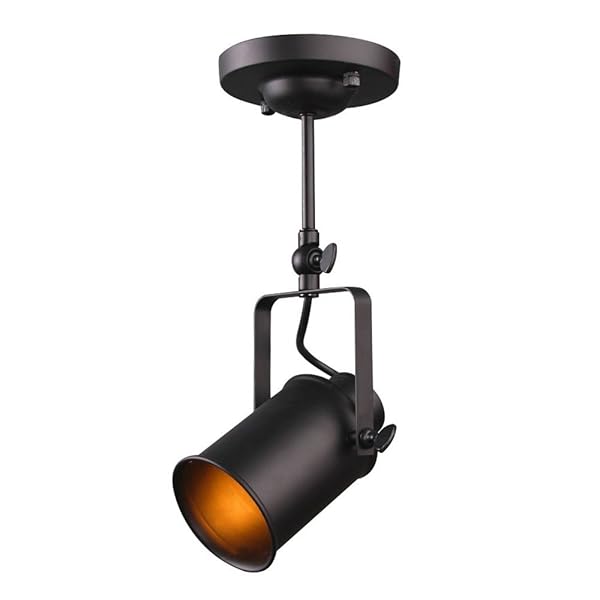 Jeffrien Vintage Industrial Ceiling Spotlight, Retro Minimalist