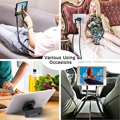 B-Land Magnetic Phone Holder, Gooseneck Bed Cell Phone Holders Universal Mobile Phone Stand Flexible Tablet Stand Holder Neck Phone Holder, Compatible of Phones & Tablets