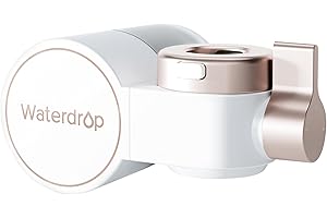 Waterdrop Water Filter for Sink Faucet 2.0, Bathroom Sink Water Filter Faucet for Skin, 0.01 Micron, Reduce Chlorine & Scale Control, BFT1 Water Softner(1 Filter Included)