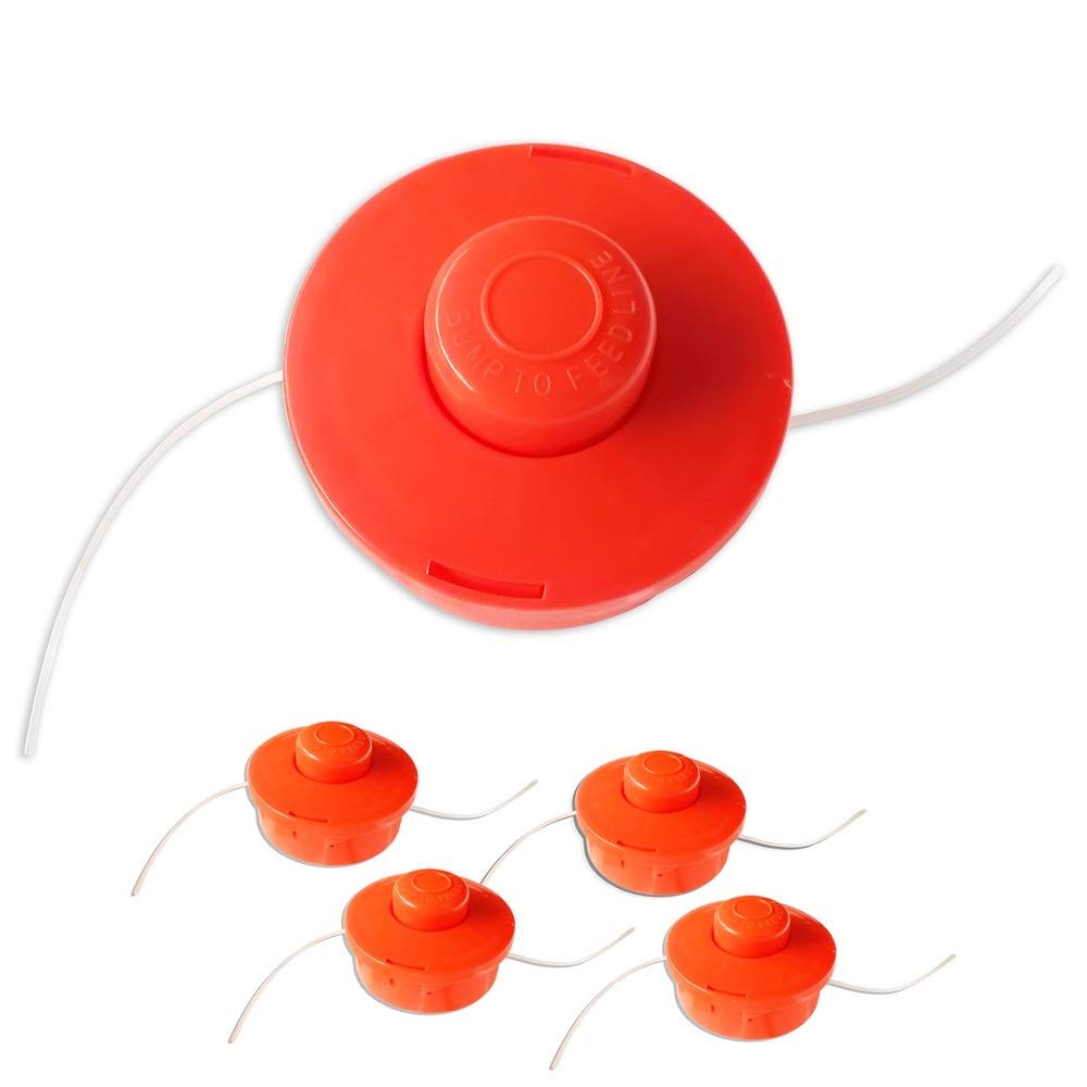 nemaxx 4x FS1 Line Spool Two-string Nylon Garden Trimmer Strimmer Substitute Reel for Petrol Grass Trimmer - Orange