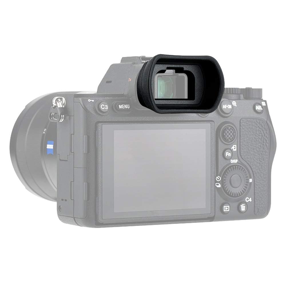 Extended-Type Soft Silicone Eyepiece for Sony Alpha A9 A9II A7 A7II A7III A7R A7RII A7RIII A7RIV A7S A7SII A58 A99II Replaces Sony FDA-EP18 Eyecup