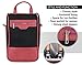 Leather Wine Tote - 2 Bottle Carrier - Vetelli's Wine Bag Is A Luxurious Burgundy Color With Classic Italian Design And An Insulated Interior. A Beautiful Gift For Any Wine Lover.