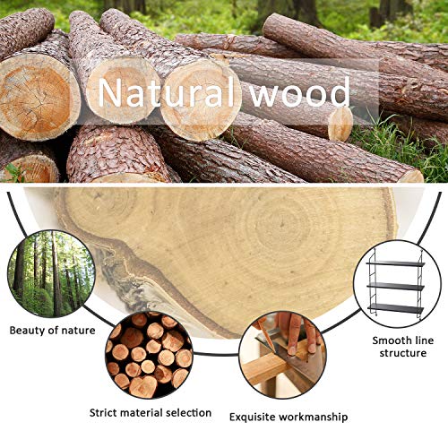 image for Homdox Wall Mounted Floating Shelves, Industrial Display Rack Wall She