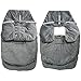 JJ Cole Bundle Me Winter Toddler Car Seat Cover and Bunting Bag — Original — Black— Sherpa Lined Baby Carrier Cover — Winter Baby Essentials