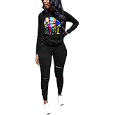 Nimsruc Women's Two Piece Outfits Casual Long Sleeve Pant Sets…