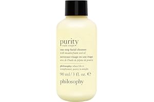 philosophy purity made simple one-step facial cleanser- with meadowfoam seed oil – gently cleanses & melts away dirt, oil & stubborn makeup – paraben free face wash