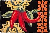 Hot and Spicy Cayenne Peppers Jellybean Accent Area Rug
