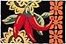 Hot and Spicy Cayenne Peppers Jellybean Accent Area Rug