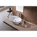 Luxier CS-004 Oval 23 in. Bathroom Ceramic Vessel Sink Art Basin in White