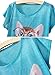 Futurino Women's Lovely Cup Cat in Teacup Print Short Sleeve T shirt Tops,White,X-Small / Small