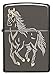 Zippo Horse Pocket Lighter, Black Icethumb 2