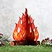Boao 3 Sets Fake Fire Fake Flame Prop Camping Decoration 3D Cardboard Campfire Centerpiece Artificial Flames Campfire Party Decoration for Camp Bachelorette Party Supplies(Red Orange)