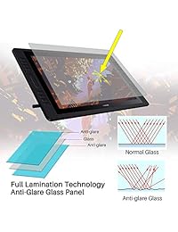 Huion KAMVAS Pro 20(2019) Drawing Monitor Tilt Function Battery-  Stylus 8192 Pen Pressure with 16 Press Keys and 2 Touch Bars - 19.5 Inch