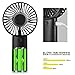 Mini Handheld Fan portable fan,USB 4000mAh Battery Operated Rechargeble Hand Held Fan,8-18 Working Hours with 3 Speed Adjustable for Home Office Traveling (Black)