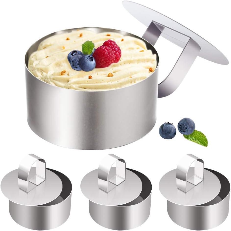 Stainless Steel Small Cake Rings, Mousse Cake Molds and