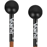 VANPHY Percussion Mallets Bell Mallets Glockenspiel Sticks | Rubber Xylophone Mallet with Maple Handle for Marimba Steel Tongue Drum Vibraphone Ideal for Beginner Adult &amp; Music Lovers