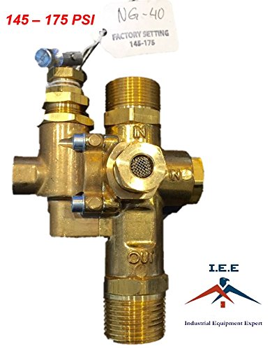 Gas Air Compressor Unloader Check Valve Combo 145 - 175 PSI 3/4" Inlet & Outlet