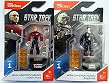 Mega Construx Heroes Series 1 Star Trek: The Next Generation Captain Picard and Borg Drone Bundle