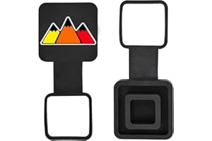 OMLKIBO 2 Inch Trailer Hitch Tube Cover Plug Cap, Trailer Receiver Tube Hitch Plug Cap Compatible with Toyota Car Accessories.