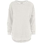 Royce Brand Melange Poncho Fleece: Long Sleeve Crew Neck Hi-Lo Round Bottom, Oatmeal, 2X