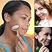 Anti Aging Facial Massage Therapy Kit – 3pc Genuine Pink Rose Quartz Dual Sided Face Roller Facial Massager Tool Set with Silicone Cleansing Brush & Pouch by SilverDel