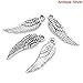 JGFinds Small/Tiny Angel Wings Charms - 95 Pack Silver Tone DIY Jewelry Making Supplies, 5/8 Inch Petite Metal Wings for Bracelet, Necklace, Earrings or Arts and Crafts