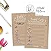 25 Rustic Emoji Pictionary Bridal Shower Games Ideas, Wedding Shower, Bachelorette or Engagement Party For Men and Women Couples, Cute Funny Kit Bundle Set, Coed Adult Game Cards For Bride to be Party