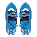 Winterial Pika Kids Snowshoes 18 inch Lightweight Aluminum Flat Terrain Snow Shoes, Blue