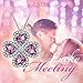J.NINA Lucky Clover Heart Pendant Jewelry Gift for Her.Best Christmas, Anniversary, Birthday Gift for Wife, Girlfriend.Ideal Graduation, Thanksgiving Gifts for daughter, niece and friends